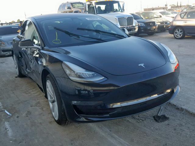 5YJ3E1EA2JF046390 - 2018 TESLA MODEL 3 BLACK photo 1