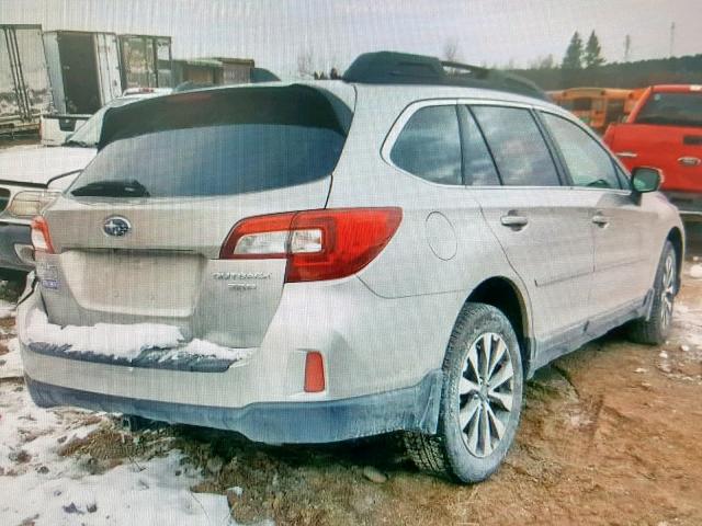 4S4BSENCXG3307912 - 2016 SUBARU OUTBACK 3. SILVER photo 4