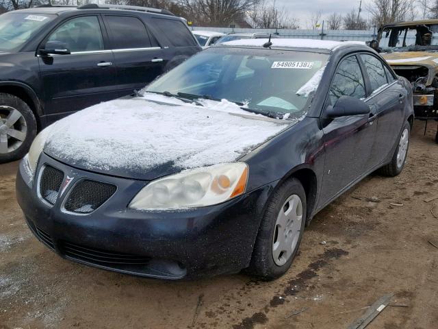 1G2ZF57B784143062 - 2008 PONTIAC G6 VALUE L BLACK photo 2