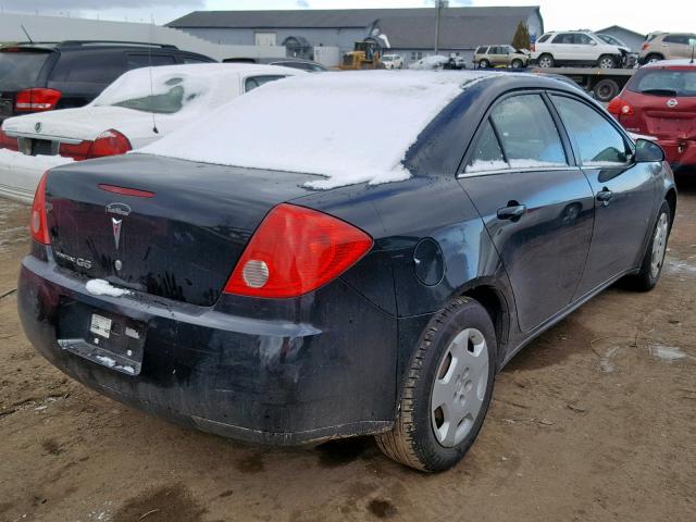 1G2ZF57B784143062 - 2008 PONTIAC G6 VALUE L BLACK photo 4