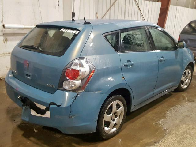 5Y2SL67849Z445767 - 2009 PONTIAC VIBE TEAL photo 4