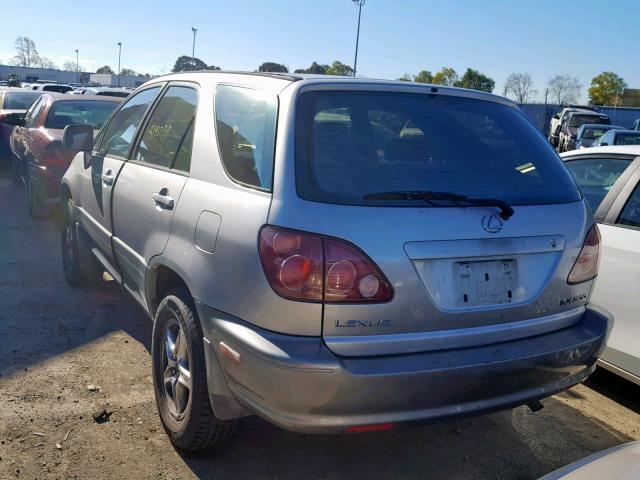 JT6GF10U0Y0052575 - 2000 LEXUS RX 300 SILVER photo 3