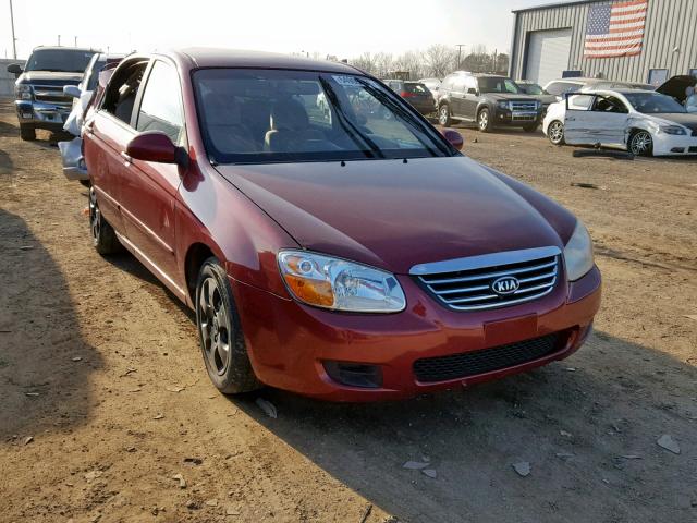 KNAFE121585558719 - 2008 KIA SPECTRA EX RED photo 1