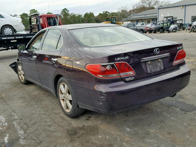 JTHBA30GX65155251 - 2006 LEXUS ES 330 MAROON photo 3