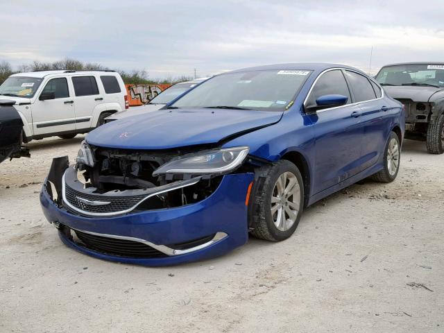 1C3CCCAB6FN586905 - 2015 CHRYSLER 200 LIMITE BLUE photo 2