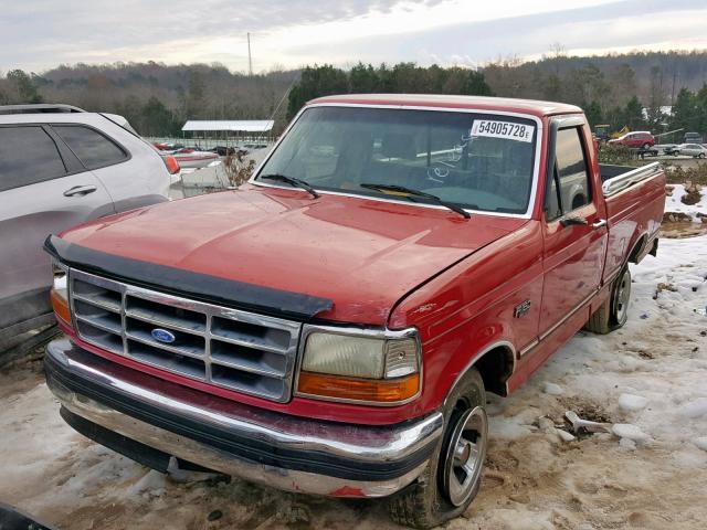 1FTEF15N0RNB55436 - 1994 FORD F150 RED photo 2