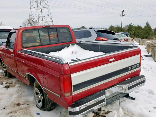 1FTEF15N0RNB55436 - 1994 FORD F150 RED photo 3