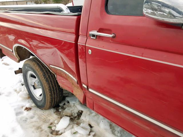 1FTEF15N0RNB55436 - 1994 FORD F150 RED photo 9