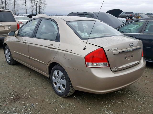 KNAFE121175416155 - 2007 KIA SPECTRA EX GOLD photo 3