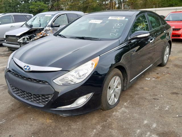 KMHEC4A48DA073652 - 2013 HYUNDAI SONATA HYB BLACK photo 2