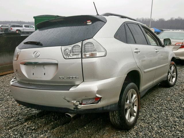 JTJHW31U660030386 - 2006 LEXUS RX 400 SILVER photo 4