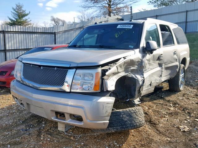 3GYFK66N95G148963 - 2005 CADILLAC ESCALADE E SILVER photo 2