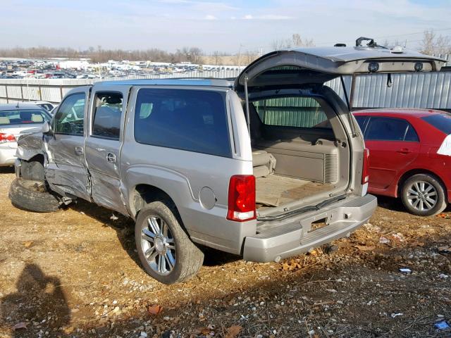 3GYFK66N95G148963 - 2005 CADILLAC ESCALADE E SILVER photo 3