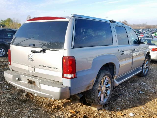 3GYFK66N95G148963 - 2005 CADILLAC ESCALADE E SILVER photo 4