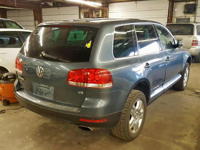 WVGCM77L14D076816 - 2004 VOLKSWAGEN TOUAREG 4. BLUE photo 4