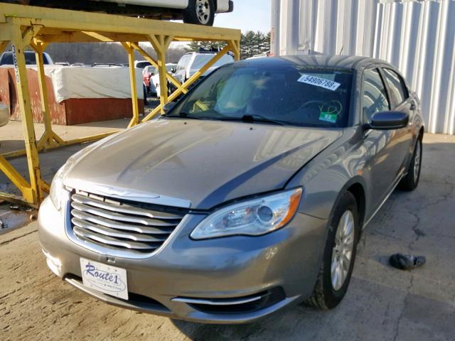 1C3CCBAB8CN235984 - 2012 CHRYSLER 200 LX GRAY photo 2