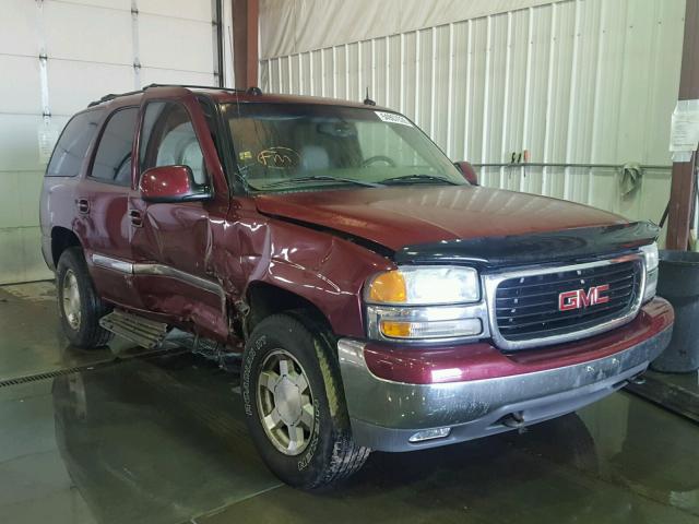 1GKEK13Z34R112412 - 2004 GMC YUKON BURGUNDY photo 1