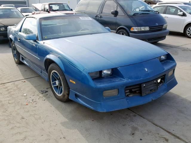 1G1FP23T8ML136610 - 1991 CHEVROLET CAMARO RS BLUE photo 1