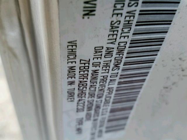 ZFBERFAB5H6F43230 - 2017 RAM PROMASTER 银色 照片 10