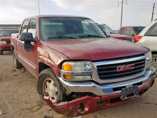 2GTEC13T541435423 - 2004 GMC NEW SIERRA MAROON photo 1