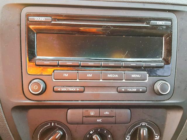 3VW2K7AJ0FM410657 - 2015 VOLKSWAGEN JETTA BASE 黑色 照片 9