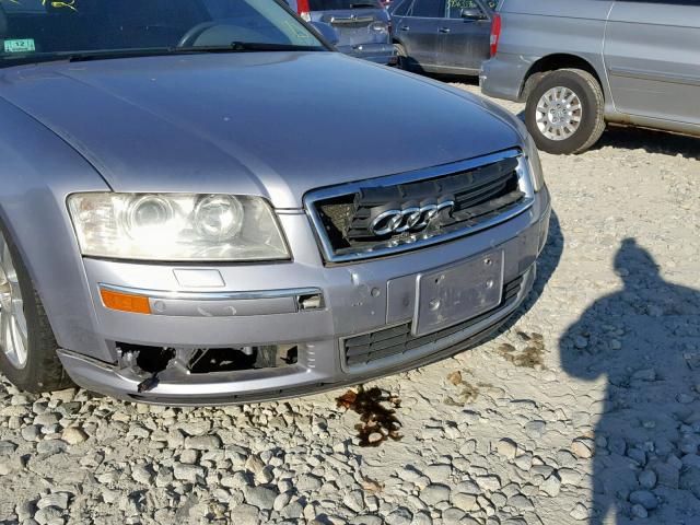 WAULL44E55N006479 - 2005 AUDI A8 4.2 QUA GRAY photo 9