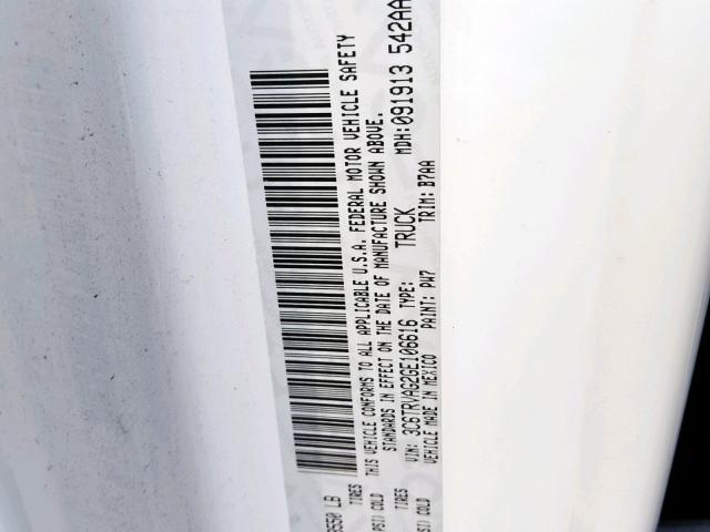 3C6TRVAG2GE106616 - 2016 RAM PROMASTER 白色 照片 10