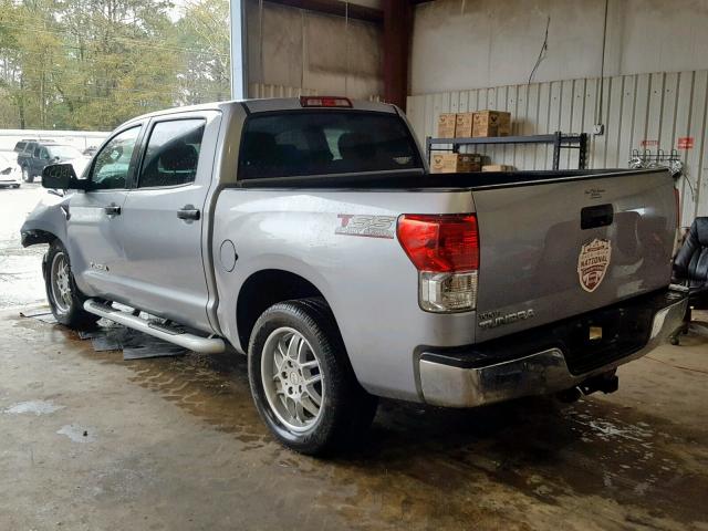 5TFEY5F13BX106156 - 2011 TOYOTA TUNDRA CRE SILVER photo 3