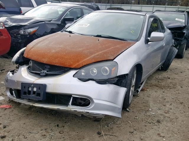 JH4DC53874S001677 - 2004 ACURA RSX GRAY photo 2