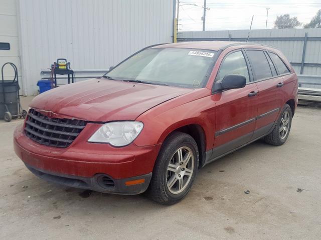 2A8GM48L47R145138 - 2007 CHRYSLER PACIFICA RED photo 2