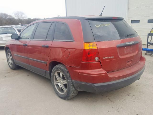 2A8GM48L47R145138 - 2007 CHRYSLER PACIFICA RED photo 3
