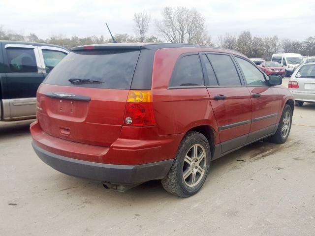 2A8GM48L47R145138 - 2007 CHRYSLER PACIFICA RED photo 4
