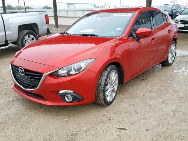 JM1BM1M36G1277716 - 2016 MAZDA 3 TOURING RED photo 2