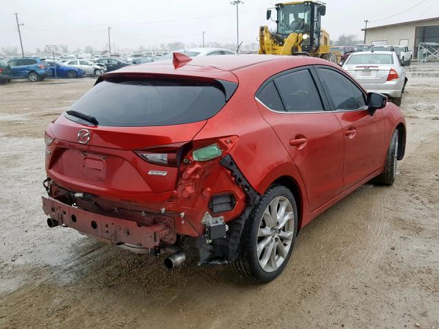 JM1BM1M36G1277716 - 2016 MAZDA 3 TOURING RED photo 4