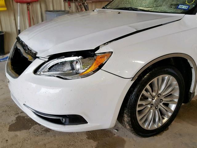 1C3CCBCB1CN175852 - 2012 CHRYSLER 200 LIMITE WHITE photo 9