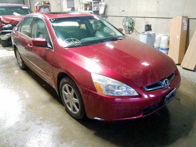 1HGCM66553A047810 - 2003 HONDA ACCORD EX RED photo 1