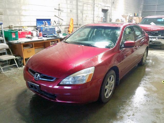 1HGCM66553A047810 - 2003 HONDA ACCORD EX RED photo 2