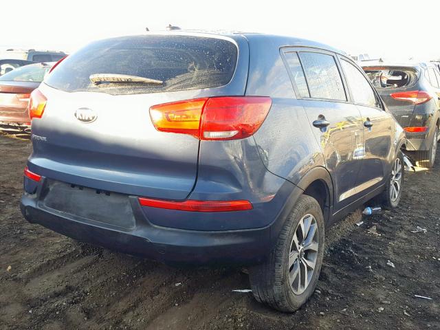 KNDPB3AC4G7839928 - 2016 KIA SPORTAGE L BLUE photo 4