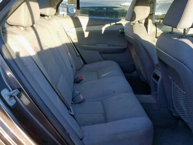 1G1ZC5EB2A4131651 - 2010 CHEVROLET MALIBU 1LT GRAY photo 6