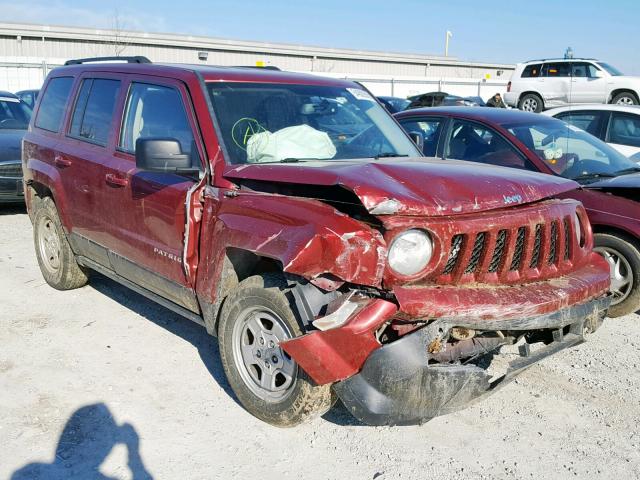 1C4NJPBB3FD296921 - 2015 JEEP PATRIOT SP RED photo 1