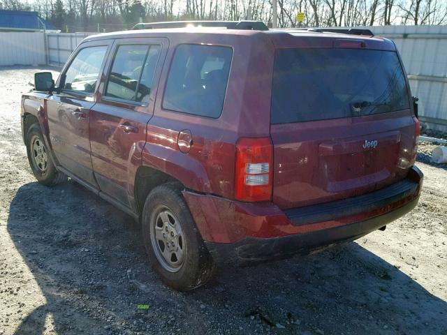 1C4NJPBB3FD296921 - 2015 JEEP PATRIOT SP RED photo 3