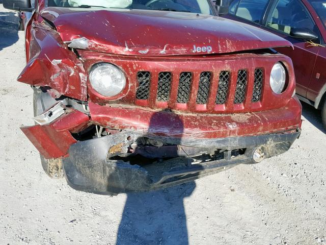 1C4NJPBB3FD296921 - 2015 JEEP PATRIOT SP RED photo 9