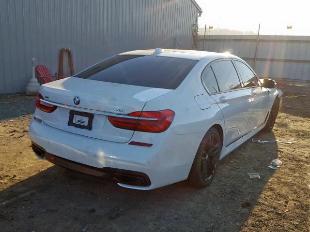 WBA7E4C5XHGU99713 - 2017 BMW 740 XI WHITE photo 4