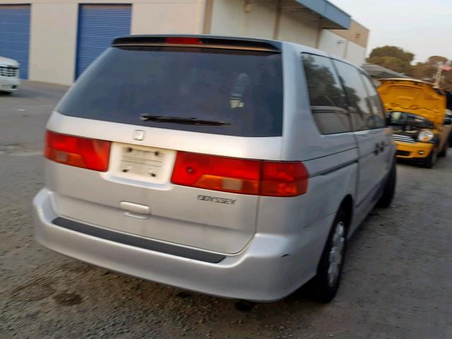 2HKRL18571H589525 - 2001 HONDA ODYSSEY LX SILVER photo 4