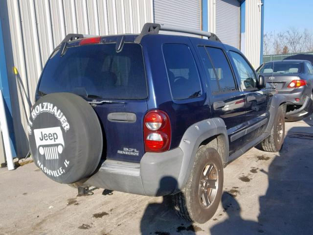 1J4GL38K06W181971 - 2006 JEEP LIBERTY RE BLUE photo 4