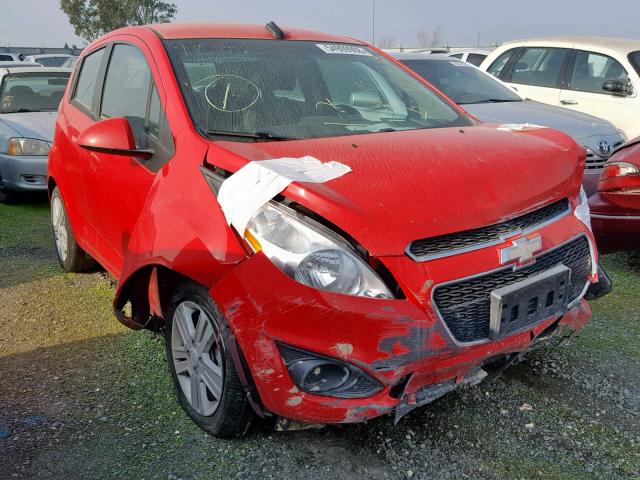 KL8CA6S99EC449748 - 2014 CHEVROLET SPARK LS RED photo 1