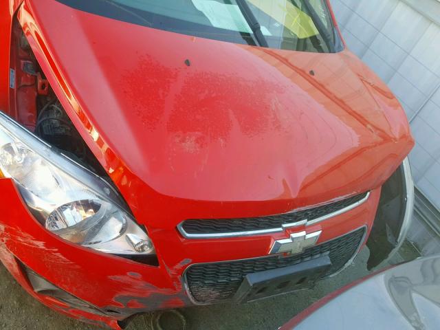 KL8CA6S99EC449748 - 2014 CHEVROLET SPARK LS RED photo 7