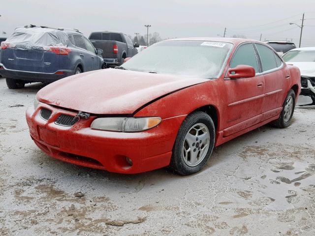 1G2WP52K11F256670 - 2001 PONTIAC GRAND PRIX RED photo 2