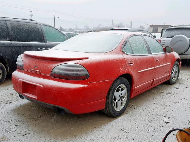 1G2WP52K11F256670 - 2001 PONTIAC GRAND PRIX RED photo 4