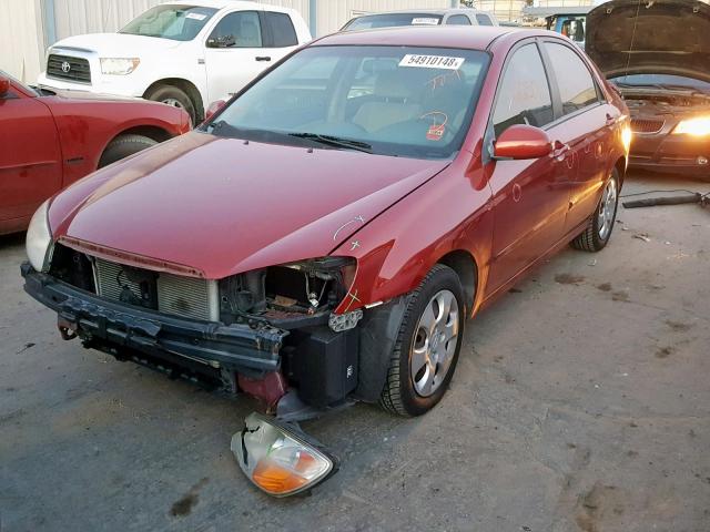 KNAFE121485506773 - 2008 KIA SPECTRA EX RED photo 2